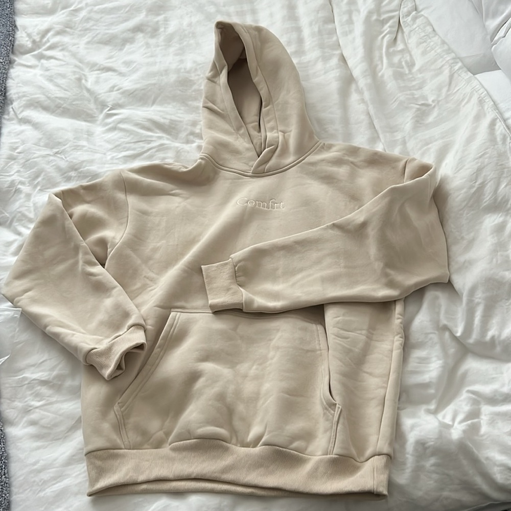 Comfrt Signature Hoodie, size L, Bone color
